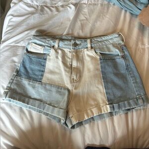 Multi-colored Mom Shorts